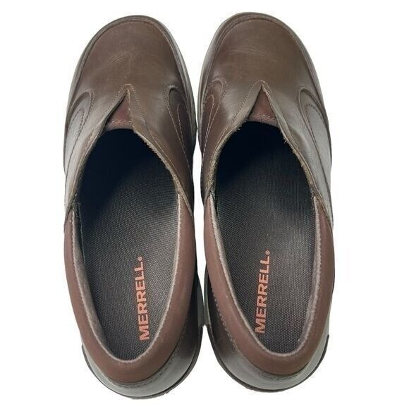 Merrell Encore Q2 Shoes Womens Size 8 Moc Leather Expresso Brown Slip-On - Picture 6 of 10